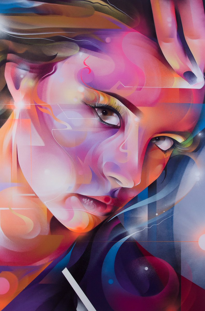mrcenzgraffiti's tweet photo. 'Twisted' spraypaint in canvas, 150 x 200, private collection https://t.co/4DVDzv7VRL