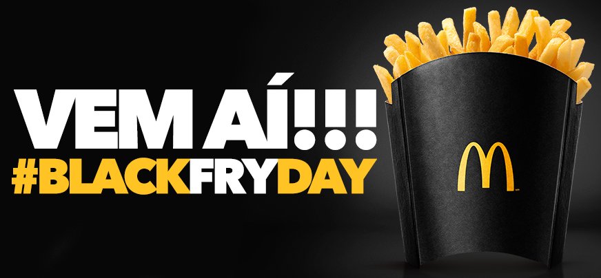 McDonalds_BR's tweet photo. Aguarde! A #BlackFryDay do McDonald’s está chegando. #BlackFriday https://t.co/r5ogYvtv74