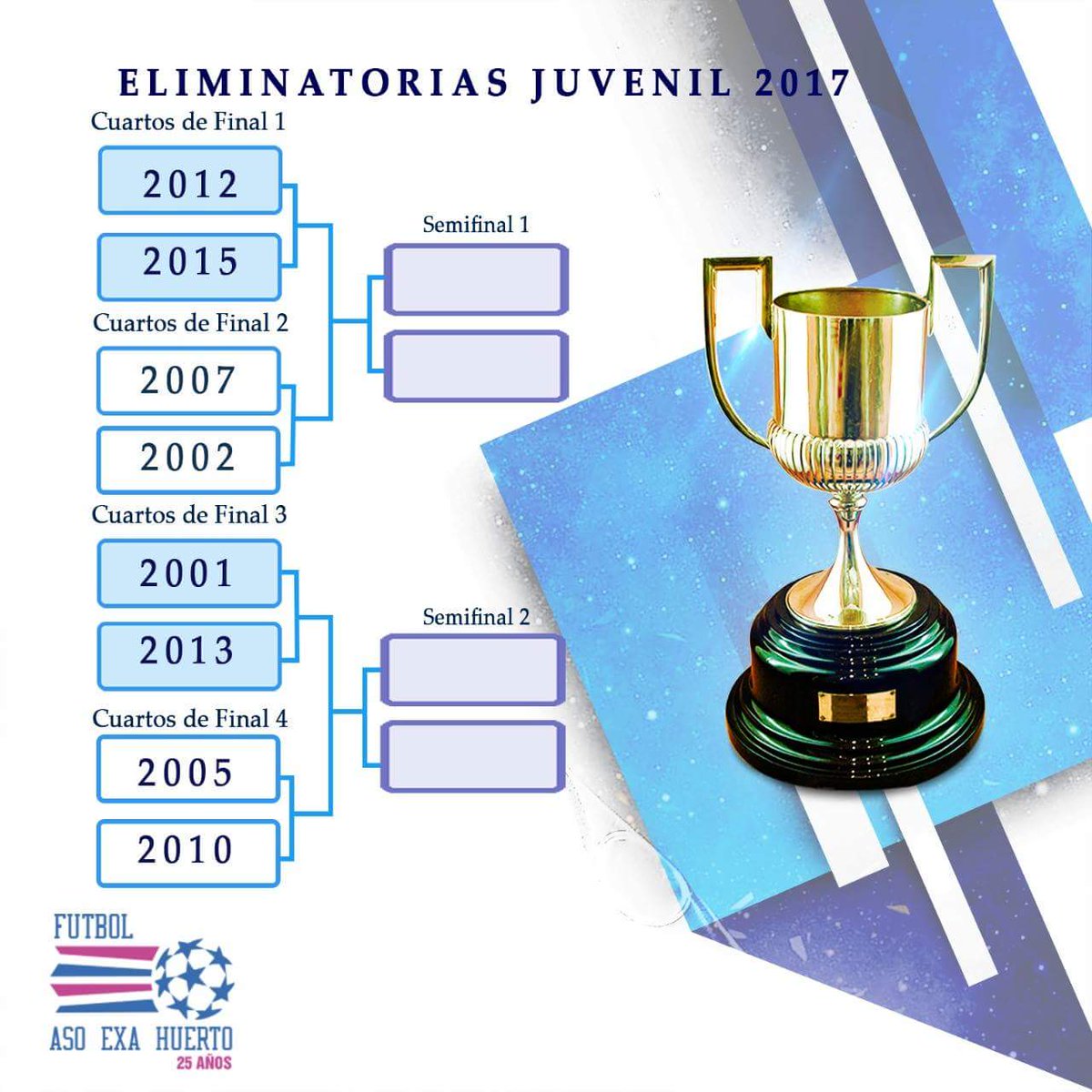 AsoExaHuertoPY's tweet photo. Estos son los 8 equipos que disputarán por la copa en la Categoría Juvenil 🏆⚽ #AsoExaHuerto #TuExa https://t.co/l7hB8mLVNW
