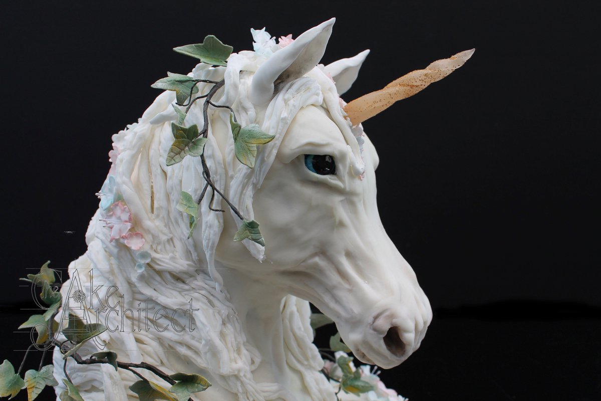 The Cake Architect's award-winning Unicorn Cake! This magical sculpted unicorn bust cake won a silver award at Cake International 2016 <a href="/thecakeshows/">Cake International</a> #unicorncake #cakesculpture #cakedesign #thecakearchitect #bradfordonavon
