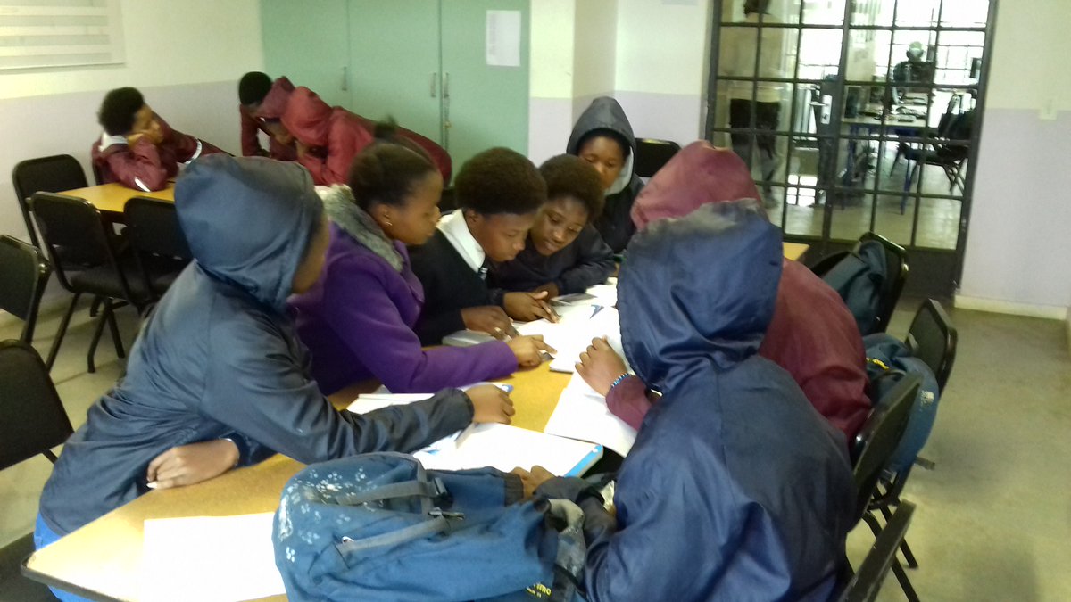 Issa final week of exams for our High school learners.

The learners from Kayamandi High are busy practising Maths while the Makhuphula High are busy with Geography.

We hope the learners wrote well 😊 in the past few weeks.

#VisionAfriKa
#FinalExam
#Fairchance
#Inspiring_Dreams