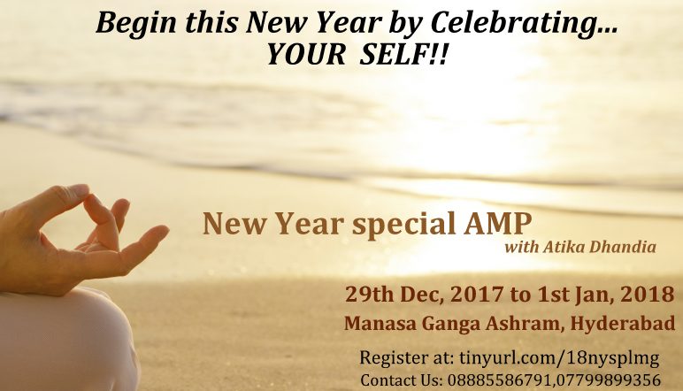 HydHappified's tweet photo. This New Year instead of partying 🎉 with others, come have a Date with Yourself and discover your inner self!.

AMP with *Atika Dhandia* 

🗓 29th Dec, 2017 to 1st Jan, 2018 (4-day residential program)

Eligibility: Happiness Program/YES!+
Register- https://t.co/fypraSVDW9 https://t.co/dKlNte52YD