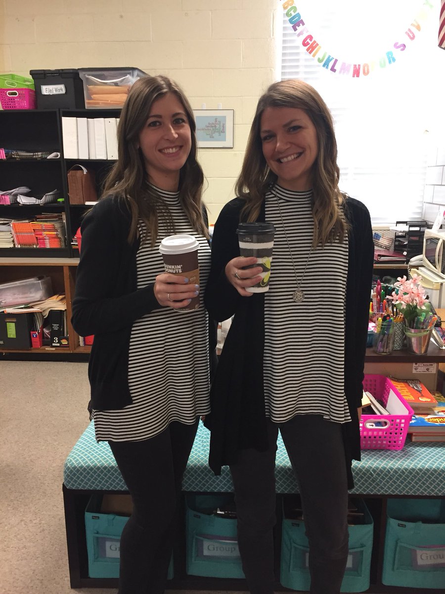 Twinning with Mrs. Burk on Twin Day!! 👯‍♀️ <a href="/Hillcrest_BCPS/">Hillcrest Elementary</a> <a href="/tduvall127/">Tina Duvall</a>