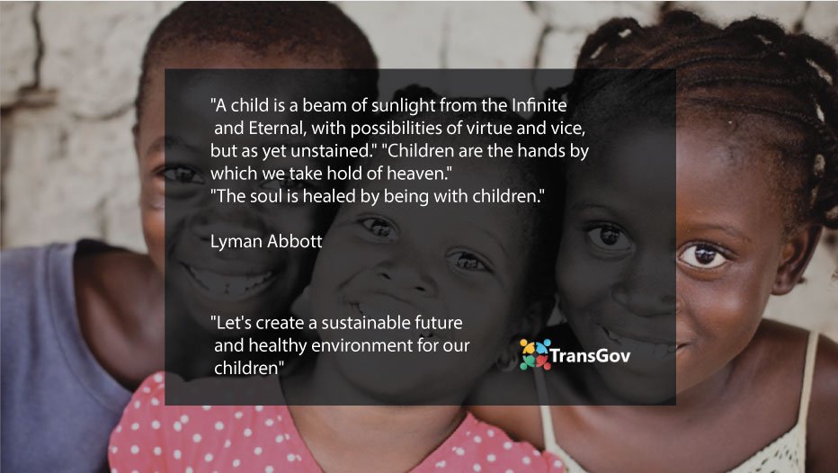 transgovgh's tweet photo. TransGov celebrates #WorldChildrensDay today. Let's work together to build a great future for our young ones. #civicduty #fixghana #transgovgh https://t.co/fYxBtjNOOd