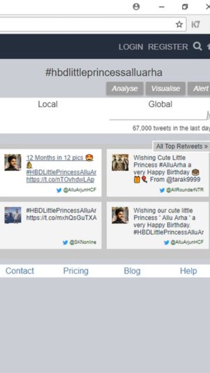 AlluArjunHCF's tweet photo. 67K tweets in 24 hrs👍

#HBDLittlePrincessAlluArha https://t.co/ZjVMMAYrqb