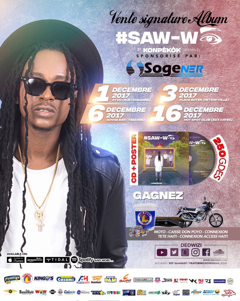 princessEud's tweet photo. Merci de partager l'annonce de la vente signature de L'album de #DedKra-Z 
#SAW-WÈ #Mizik #Urbain #DecK17
6-producteurs #pipobeat #Mo69Santiago #BHPGuyannes #HaspenMoneyHaiti #OlicaseHaiti #vivobeatzSaintDomingue
4-Collaborations #Jaydeebee #PrincessEud #ImpossMuzion #JkillMuzion https://t.co/pkswu7SPmD