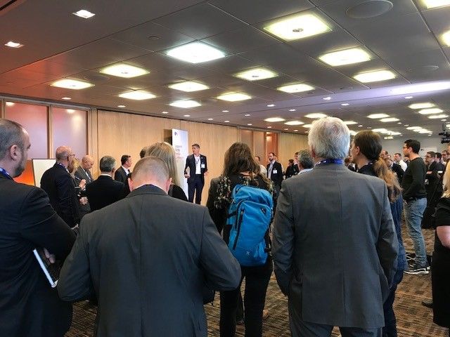 OrdnanceSurvey's tweet photo. .@Dhenderson_geo talking to #OSPartners on sharing and collaboration to ensure OS data supports future innovations https://t.co/iOx645bkFK