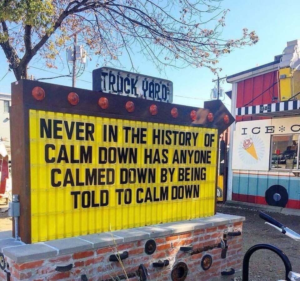 nnnatchos's tweet photo. #AndTheMoralOfTheStoryIs don't tell someone to calm down. https://t.co/S7gMytdAYx