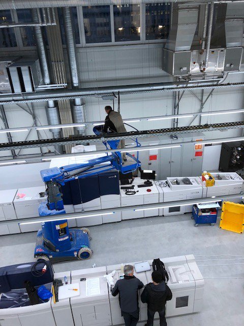 Polyprint_GmbH's tweet photo. Der Umzug in die neuen Hallen ist vollbracht. Bereits am 3. Tag sind wir wieder produktiv. https://t.co/PAQ093Pmt0