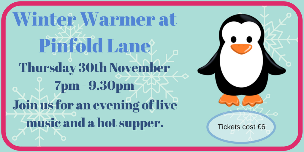 PersonaBury's tweet photo. Fight the chill with our Winter Warmer event at Pinfold Lane on Thursday evening. #LiveMusic & #HotSupper for £6 per ticket.
https://t.co/VqZPftRlLx https://t.co/HGTjHsylAI
