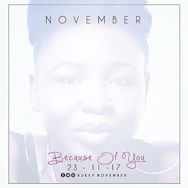 OloriSupergal's tweet photo. Finally!!!!!!!!!!!!!! @bukkynovember - New Music: #November #BecauseOfYou ... drops 23/11/17 #Anticipate #GospelMusic #ItsAboutTime - #Olorisupergal Finally!!!!!!!!!!!!!! @bukkynovember - New Music: #November #BecauseOfYou ... drops 23/11/17 #Anticipate #GospelMusic #ItsAb… https://t.co/5Zsvyzf0UJ