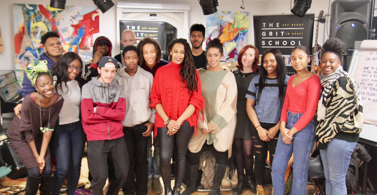 GritSchool's tweet photo. Thank you Chantal for visiting last week's #GritSchool musicianship workshop (having travelled all the way from Holland!) and for sharing your story with our young musicians. #Ready2Graft #SchoolGroundSounds https://t.co/cIDHZmAEHZ