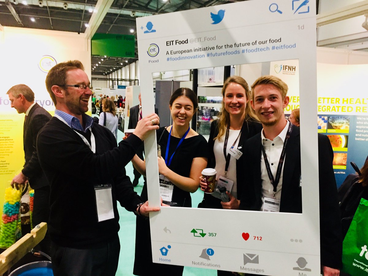 EITFood's tweet photo. Our #SelfieBoard 📸 is pretty popular today at #FoodMattersLive2017!  Pop in at #EITFood's stand 645 &amp; use our #twitterframe to help gain more awareness for #foodinnovation in Europe 🇪🇺 #FutureFoods #zerohunger. https://t.co/yQ0N3yEwRk
