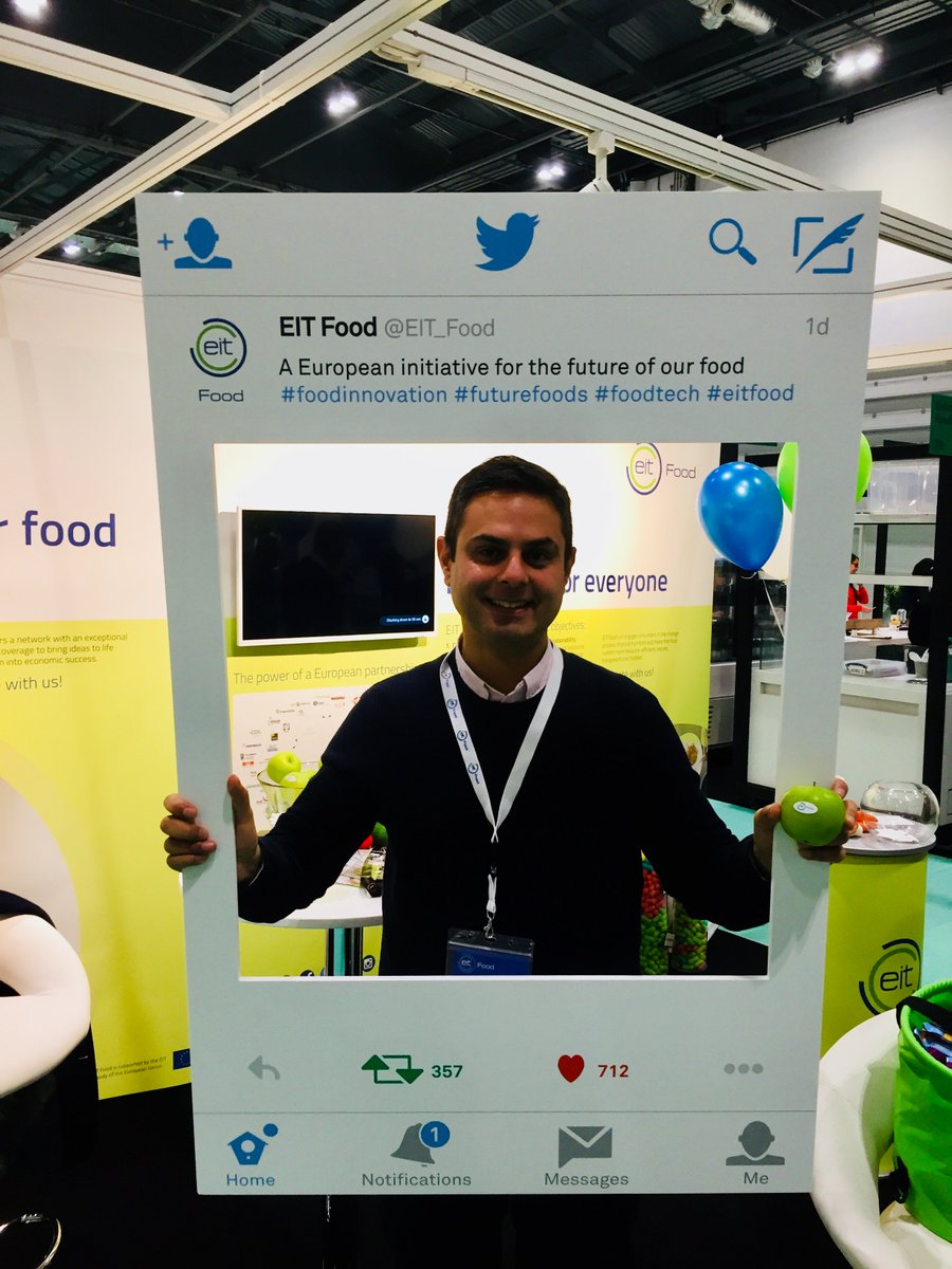 EITFood's tweet photo. Our #SelfieBoard 📸 is pretty popular today at #FoodMattersLive2017!  Pop in at #EITFood's stand 645 &amp; use our #twitterframe to help gain more awareness for #foodinnovation in Europe 🇪🇺 #FutureFoods #zerohunger. https://t.co/yQ0N3yEwRk