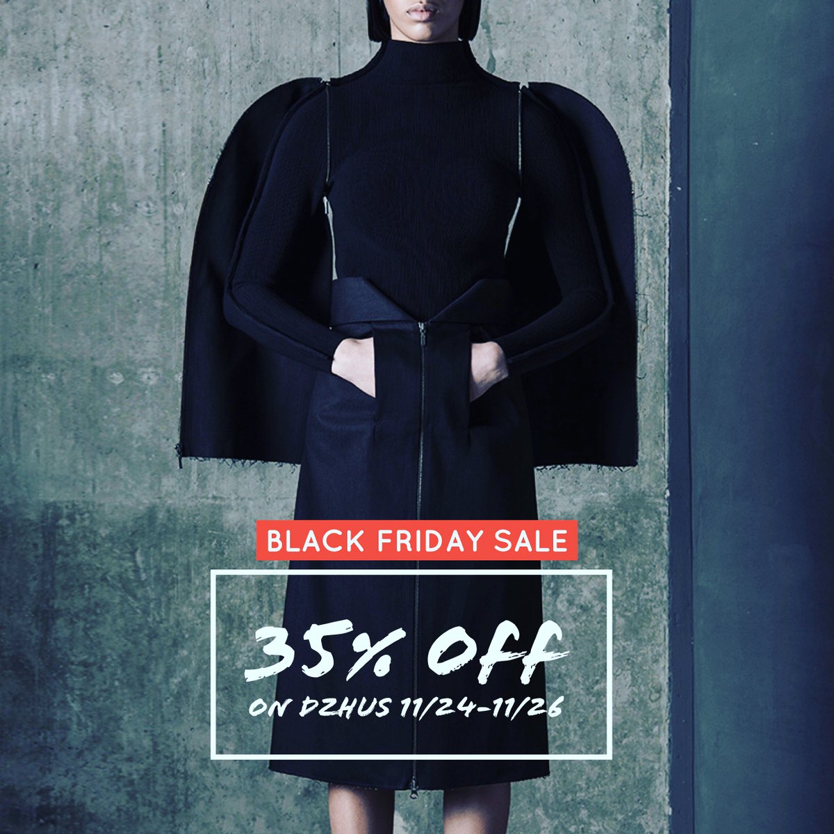 hakoshop's tweet photo. Black Friday at https://t.co/T6eCx7wtIb
35% off on DZHUS FW17-18 starting 11/24 #dzhus #dzhusconceptualwear #hakolinesale #blackfriday #freeworldwideshipping https://t.co/ggOMx5UTdN