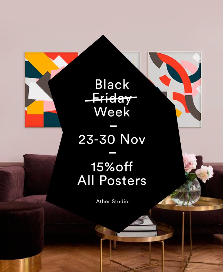 En menos de 48 horas empieza nuestra Black Week...
 💣 atherstudio.com/shop/