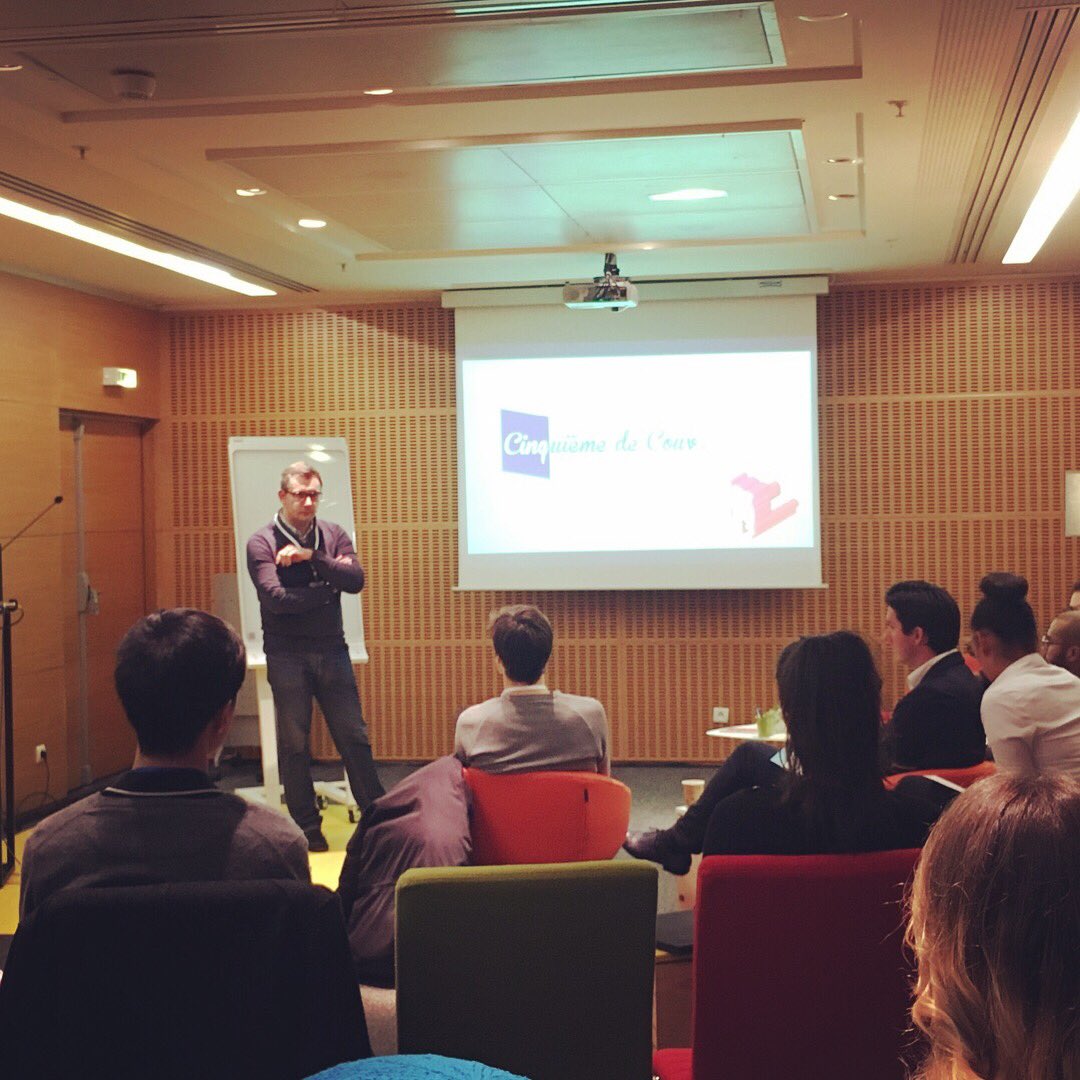 CinquiemdeCouv's tweet photo. Le pitch Cinquième de Couv c'est maintenant au @RevolutionatW #startupcontest 🤞😇🚀 https://t.co/BUVIoQWss3