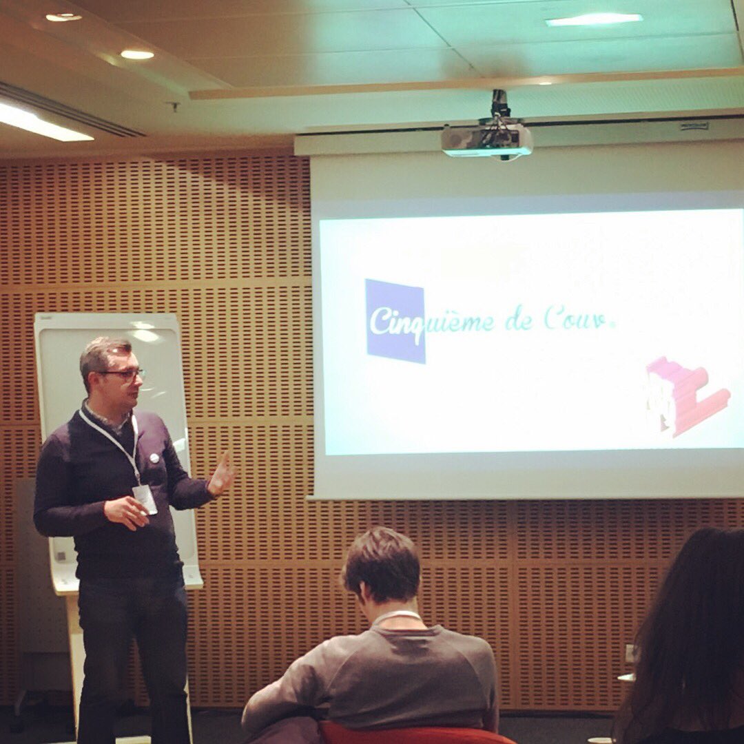 CinquiemdeCouv's tweet photo. Le pitch Cinquième de Couv c'est maintenant au @RevolutionatW #startupcontest 🤞😇🚀 https://t.co/BUVIoQWss3