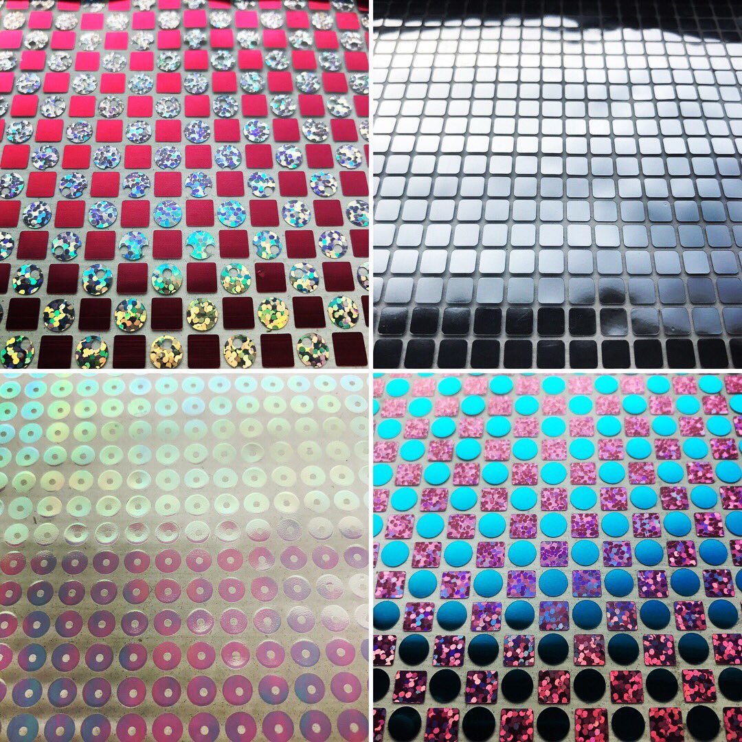 DaeHaUK's tweet photo. Here's a snapshot of our new Design Films coming in 2018 😎.
-
Any combination of our Metallic & Holographic films will be possible, with multiple shapes & sizes too.
-
What would your favourite colour combo be? #htv #garmentfilm #designfilm https://t.co/JZu1twfrZf