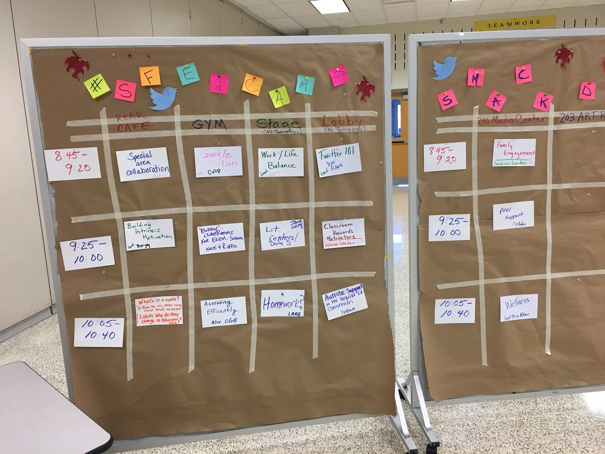 MelissaPatschke's tweet photo. #SFEdcamp is off &amp; running! 
We ❤️ collaboration &amp; organic learning. @SpringFordASD https://t.co/Ynw18tj2Ab