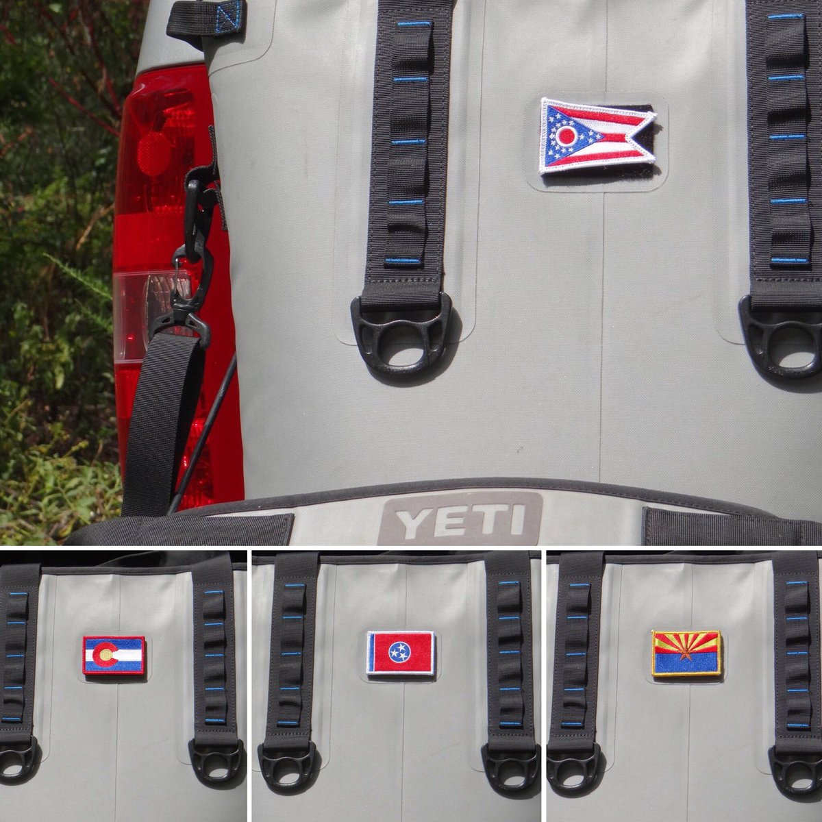 SouthernCooler's tweet image. I&apos;m proud to say, &quot;That&apos;s Where I come From!&quot; State Flag Patches for you Yeti Hopper! #StateFlags #FlagPatches #FlagPatch #SouthernCooler #CoolerPatch #CoolerPatches #Yeti #YetiHopper #YetiHopperPatch #Patch #Patches #CoolerLife #Chevy #Tailgaites #Silverado #colorado #tennessee