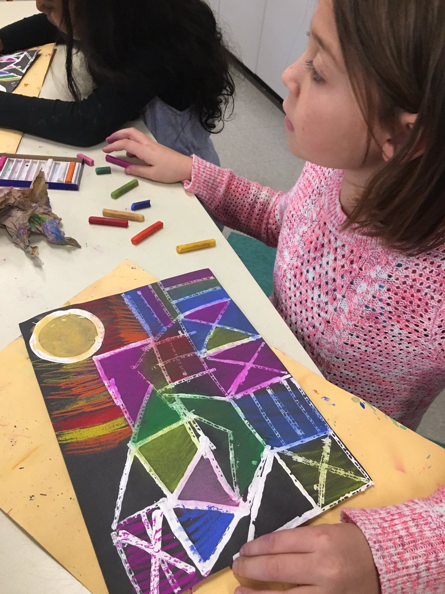 BrookesArtClass's tweet photo. Paul Klee Castle and Sun by @MrsSzerlag class! https://t.co/AG6Xg6VX4g