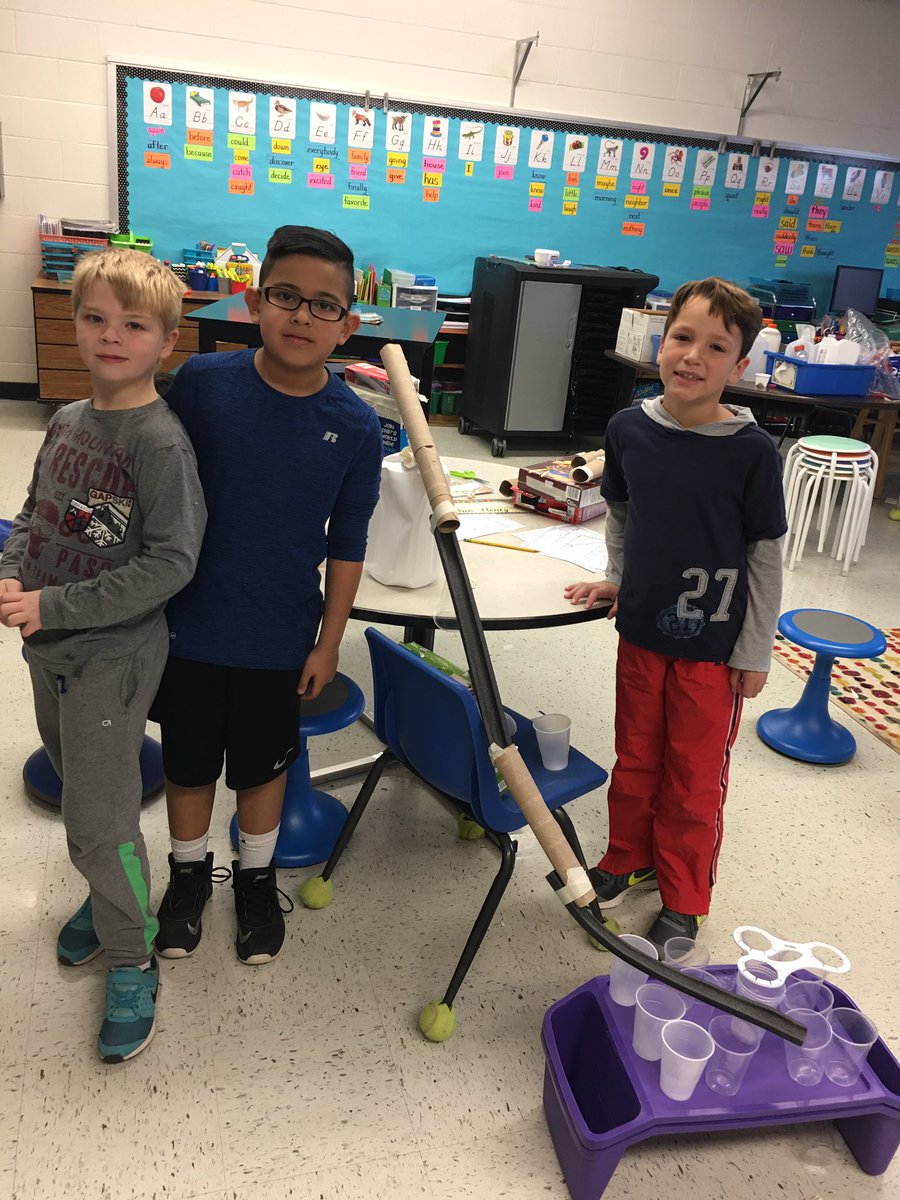 MrsLynchK's tweet photo. Steps 3-5: Build. Test. Revise. Shuffle on back for another try.@emerickelem1967 #STEAM #LCPS18 #love2ndGrade https://t.co/VSJyfBnbfz