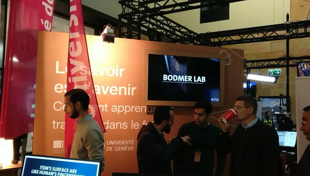 radusuciu's tweet photo. Proud to see the #BodmerLab featured in the @dgt_switzerland #UNIGE stand. #DHGE @bodmerlab https://t.co/unA0xRZXyJ