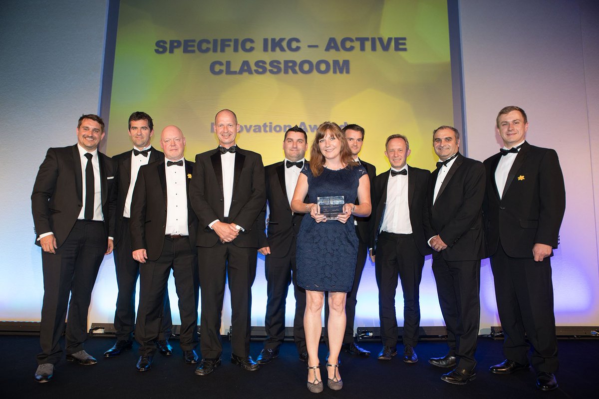info_specific's tweet photo. ICYMI: 🏆Thrilled that the #ActiveClassroom has won...
#GreenEnergyWales ‘Skills &amp; Training’ award 
#CEW2017 (Constructing Excellence Wales) 'Innovation Award' 
Funded by: @wg_innovation @epsrc @innovateuk https://t.co/28pux9TXSb