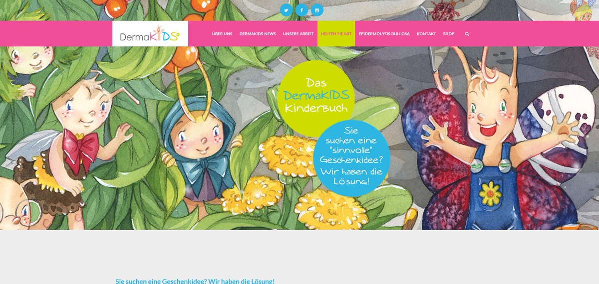 DermaKIDSeV's tweet photo. Unsere neue #Webseite ist online! Inhaltlich und gestalterisch hat sich so einiges geändert. Damit wollen wir noch mehr Menschen erreichen und die Gesellschaft für #EB sensibilisieren. Anregungen und Kritik sind willkommen.  #DermaKIDS https://t.co/1RXKPBFp9W https://t.co/HfBgjQKmbz
