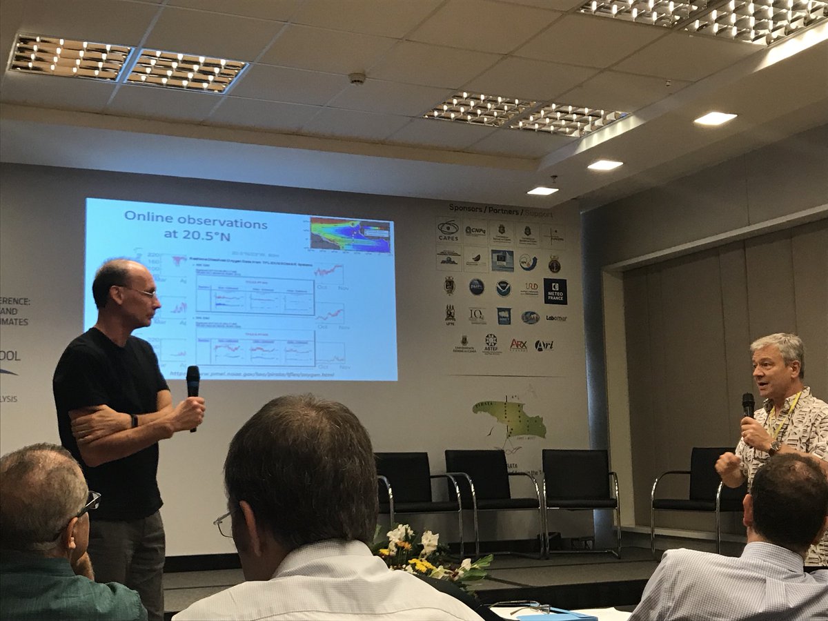 ird_brasil's tweet photo. #PIRATA 20th anniversary at Fortaleza 18 sensors in the Tropical Atlantic recording datas on ocean-atmosphere variability @ird_fr @Funceme @NOAA https://t.co/H0nbuHve0O