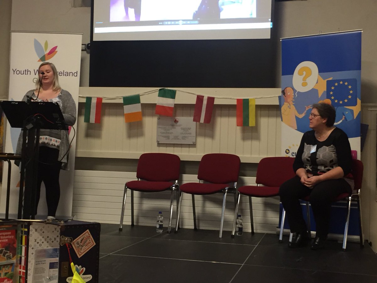 EDBallinasloe's tweet photo. Up next is Tea Maskihalvari from Lapland is now volunteering with youth services in Loughrea. Wonder is she knows 🎅🏼 @ballinasloeEDIC #EVS #timetomove2017 https://t.co/hz6AUjG4ms