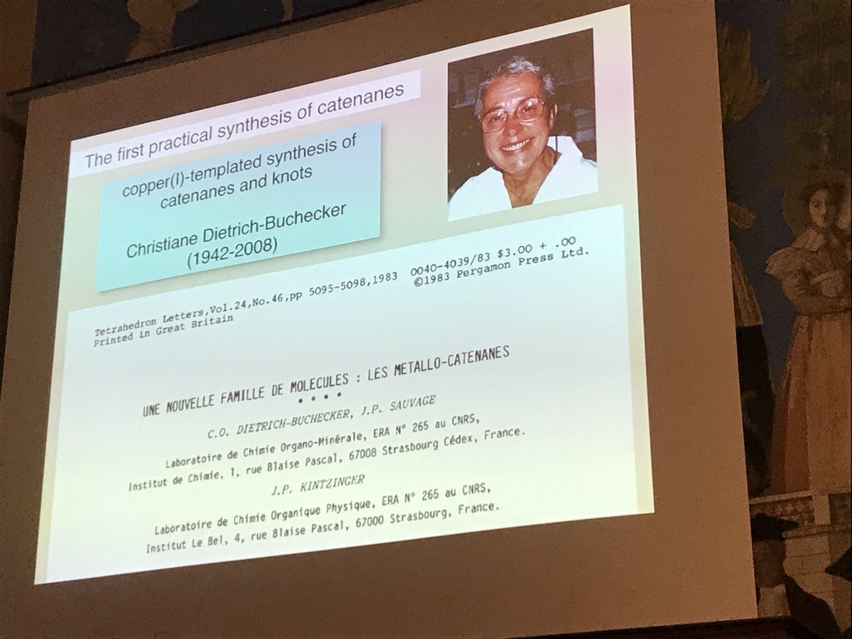 sirfrasersays's tweet photo. Jean-Pierre Sauvage is at pains to deny that he is a genius: the honest and humble Frenchman claims he ‘digests’ molecules.  He took a risk in 1982 and jumped into a new field. “We published in Tet Lett in 1983 and ‘suicidally’ in French w/ no thoughts of a Nobel Prize in mind https://t.co/WI9BHq2M5Z