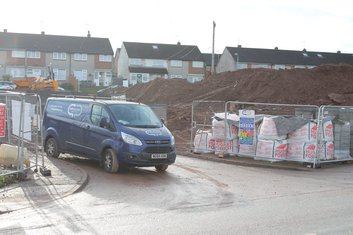 Groundworks underway for our 16 #affordablehomes at former Bettws Day Nursery on Monnow Way. #Newport. @CharterHousing <a href="/PPBuildersLtd/">P&P Builders Ltd</a> <a href="/NewportCouncil/">Newport City Council</a>