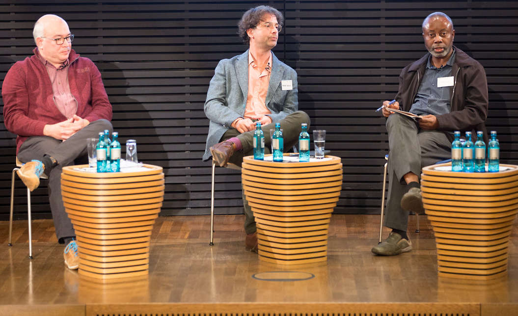 RomanDeckert's tweet photo. #SouthSudan at #FoME17 #MediaDev Symposium in #Berlin @KASonline:
Much enjoyed being on the panel with @LeoVanAudenhove &amp; @conumah
to present our #DefyHateNow "#Wikipedia For #Peace" sprint with @Kefkum @drrebeccainjuba @UJubasojc in #Juba!! https://t.co/i8qZAvoqkz