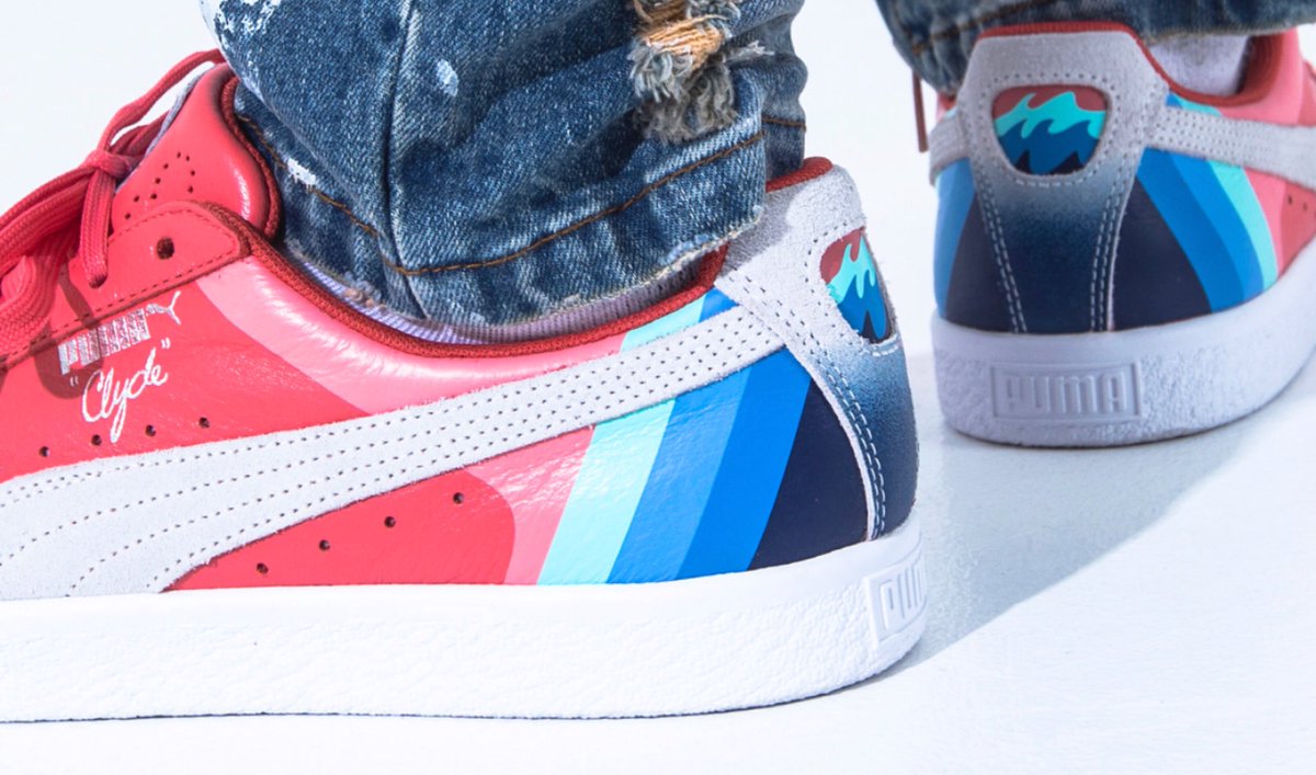 puma clyde pink dolphin