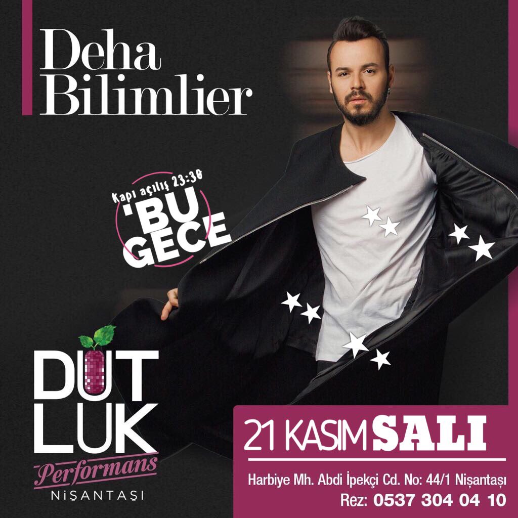 Bu gece Deha Bilimlier #dutlukperformans sahnesinde 💫