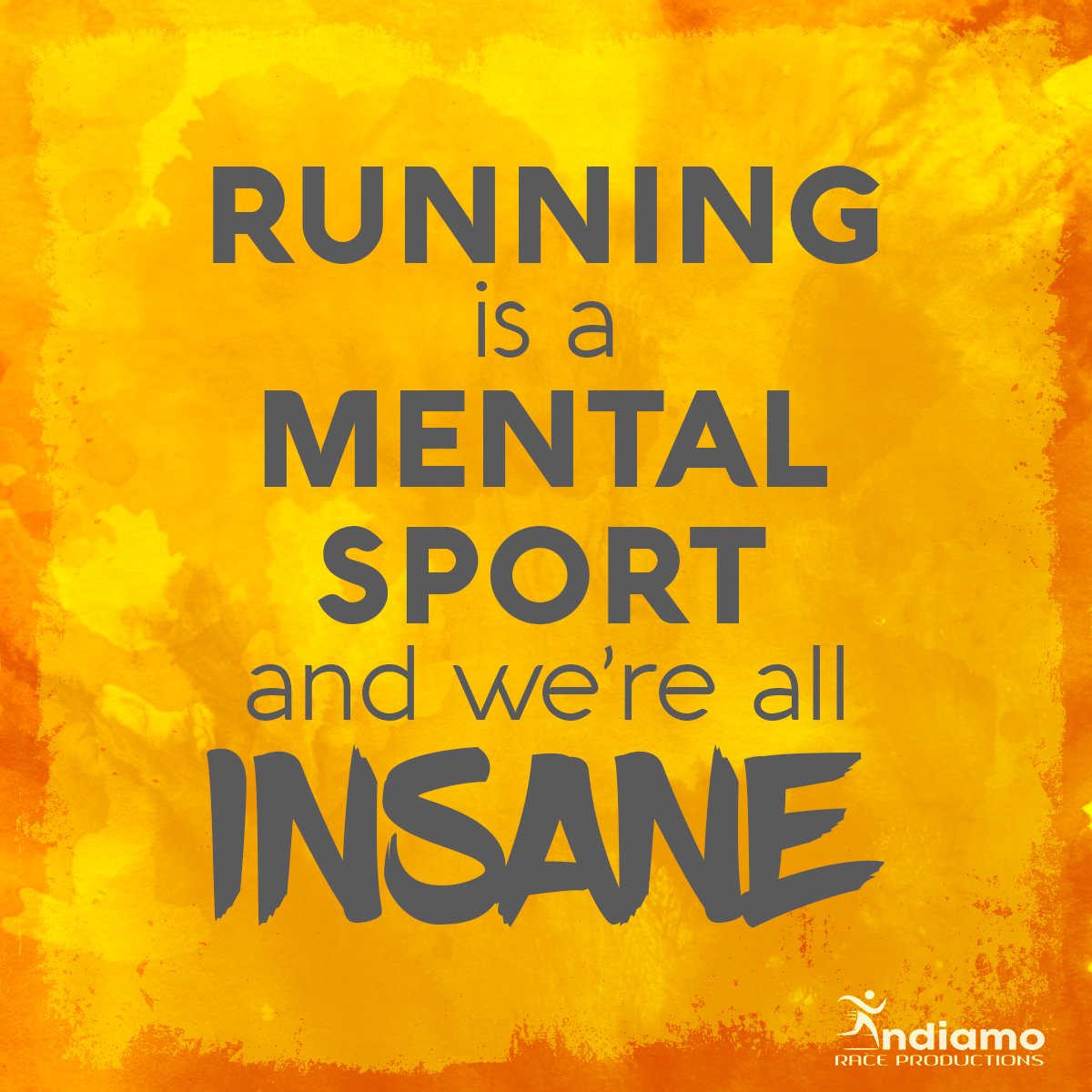 Andiamorp's tweet photo. It's all in your head! 💛💪 
#runningiseverything #run #AndiamoRaceProductions #TuesdayMotivation https://t.co/SGDtAdaGdS