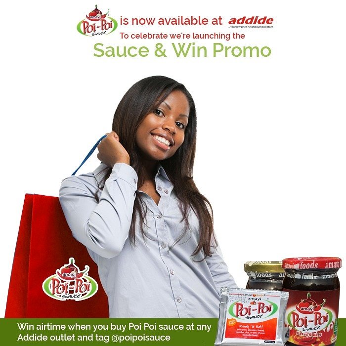 amayifoods_ng's tweet photo. Sauce and Win Promo
Poi-Poi is now available at Addide
To celebrate we are launching the Sauce and Win Promo
Win airtime when you buy Poi Poi sauce at any Addide outlet and tag @poipoisauce 
#win #promo #pepper #sauce #poipoisauce #Addide https://t.co/KhJWOV13U9