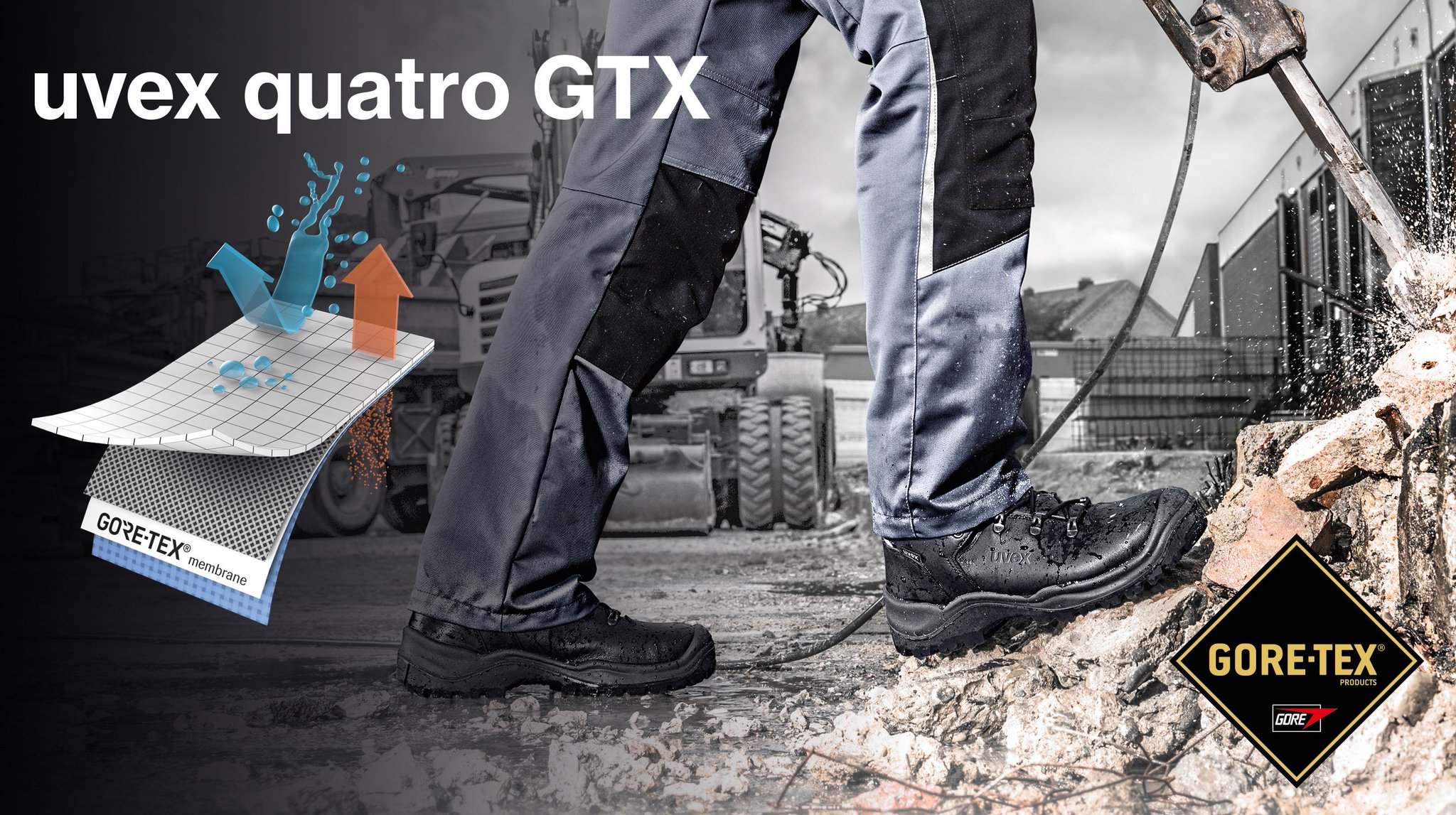 uvex gore tex safety boots