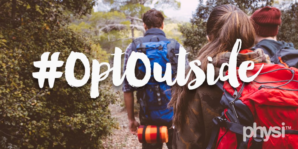 physiapp's tweet photo. Join the millions of us who are skipping the shopping frenzy on Black Friday to #OptOutside. We suggest choosing to #getPhysi! #blackfriday #nature #outdoors https://t.co/puRpMPiPYU
