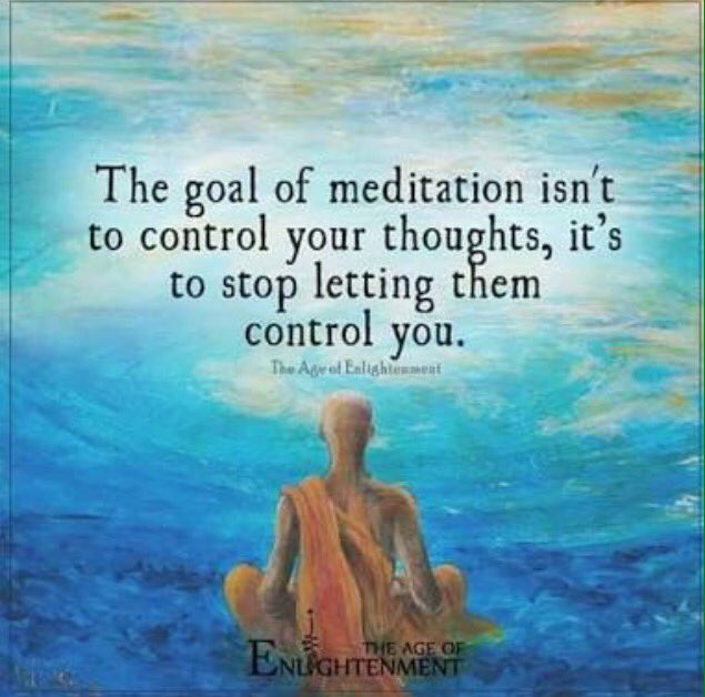 First thing first.....meditation!