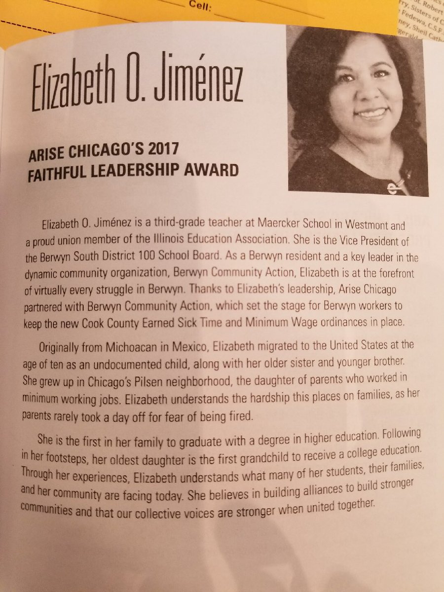 maerckerschD60's tweet photo. Proud of Ms. Ojeda for winning the #AriseChicago Faithful Leadership Award #D60learns #leaders https://t.co/APrTrjN9Ds