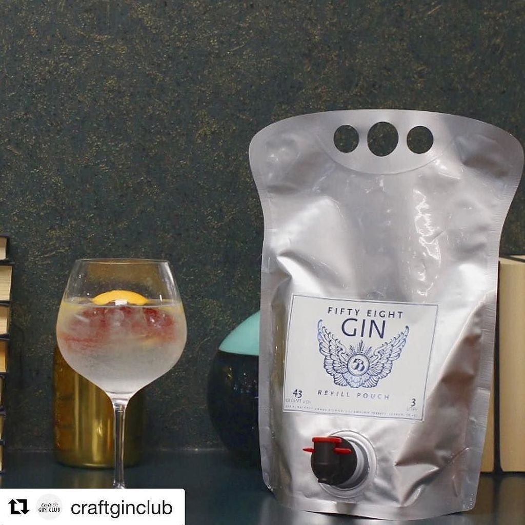 58andco's tweet photo. Our gin refill bags are up on the site and to say thanks we are giving a 20% off your order online voucher code “craftginclub”. Perfect for the Christmas party season!  @craftginclub #58gin #fiftyeightgin #lovegin #ecogin #refillbags #ginlover #handcraft… https://t.co/r2Ak6aNGX9 https://t.co/vspA2Owjjf