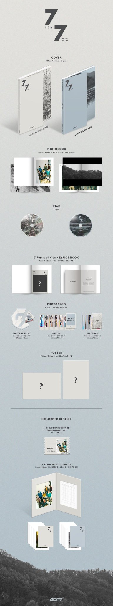 GOT7 - WINTER HEPTAGON [Mini Album] - K PLACE