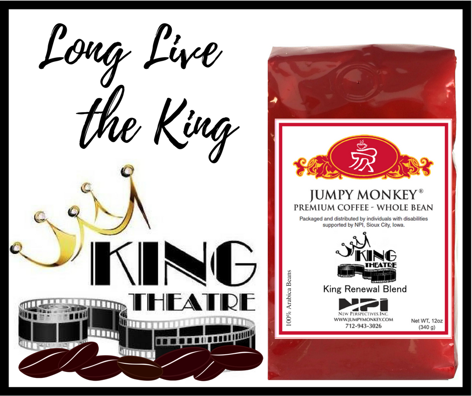 jumpymonk's tweet photo. This Small Business Saturday help support the restoration of King Theatre in Ida Grove! Help this restoration by purchasing bags of King Renewal Blend or Pumpkin Harvest through Ida Grove's City Hall. Contact douglasclough@gmail.com for more info! #SmallBusinessSaturday #IdaGrove https://t.co/Y2ZNMltt2h