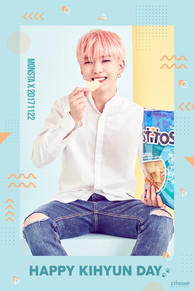 STARSHIPent's tweet photo. 20171122 HAPPY BIRTHDAY 
Congrats #MONSTAX #KIHYUN 's BIRTHDAY!

#KYUNSTERDAY 🐹🎂❤
#1122HBDKIHYUN
#MONSTA_X #MONSTAX https://t.co/OoygEiL67z
