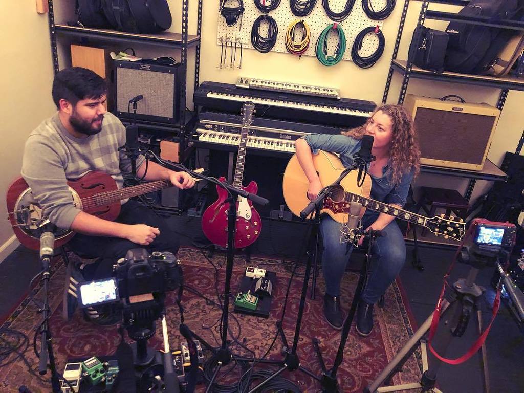 Paracuta's tweet photo. Back in the studio shooting some new videos. Trading in our usual axes for...slightly different axes. Coming to a YouTube near you! https://t.co/oRnS1k0ITp