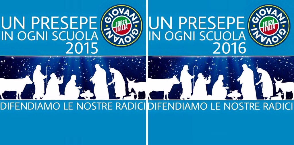 fi_giovani's tweet photo. @EntiLocaliFI @FioriMarcello @forza_italia @berlusconi @RivoluzComune @ripartitalia @MassimoMallegni @frabattistoni @GruppoFICamera @Fi_Pdl_Senato Felici che anche il dipartimento @EntiLocaliFI condivida la campagna di @FI_Giovani portata avanti dal #2015, a difesa delle nostre radici ! @AngieCalabria @forza_italia https://t.co/BEFchxheGW