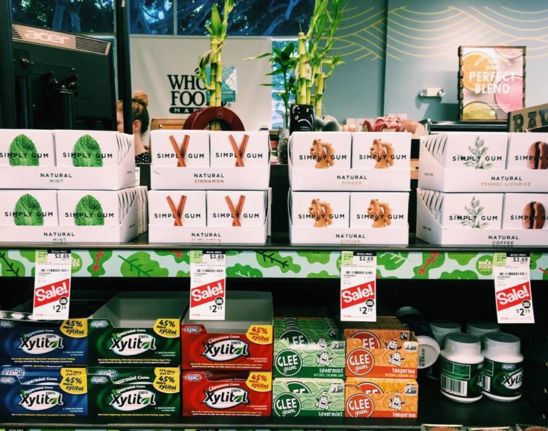SimplyGum's tweet photo. Thrilled to announce that you can now find our all natural, plastic-free gum at every @WholeFoods across the country! #chewbetter #livesimply #NonGMO https://t.co/ylfxZr5ICS